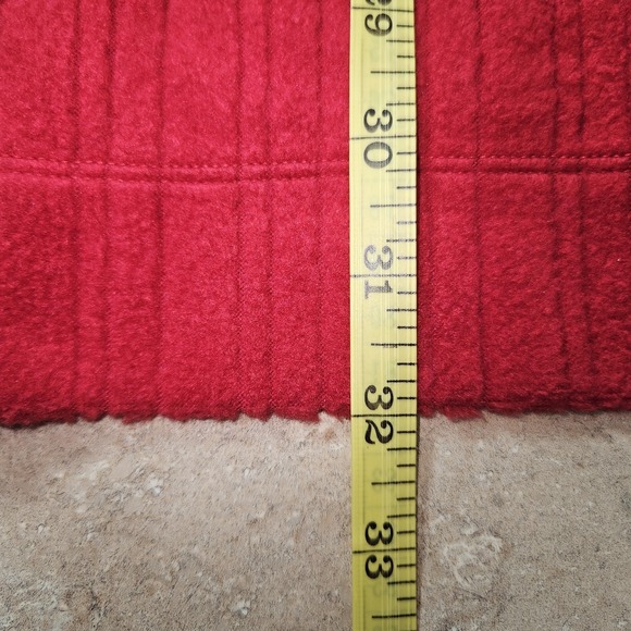 Catherines Sweater Women‎ 4X Red Textured Knit Chenille Pullover Holiday Party - Picture 7 of 10